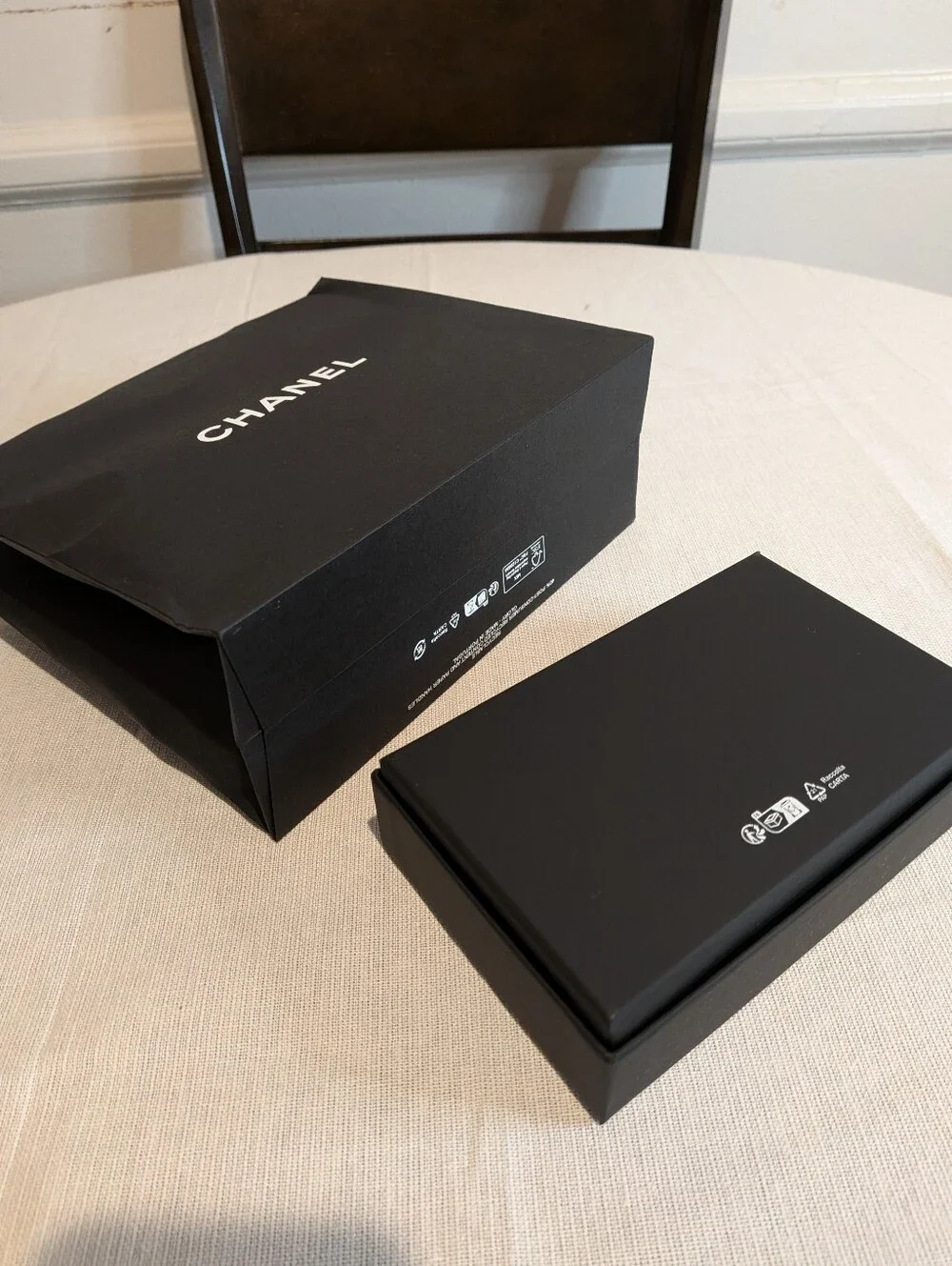 CHANEL Empty Small Box and  Shopping Bag